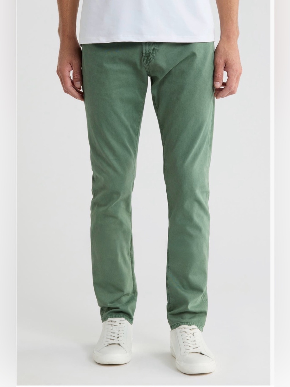 AG Tellis Stretch Sateen Modern Slim Pants jeans sulfer green lake 31x34 31 NWT